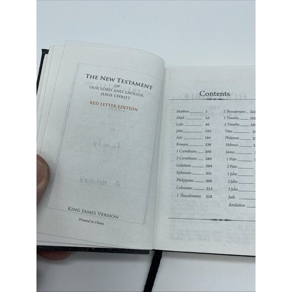 New Testament Holy Bible 2011 KJV Red Letter Edition 4 1/2" Tall x 3" Wide - Picture 8 of 11